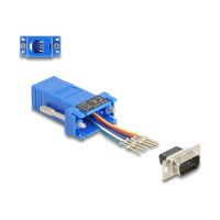 Delock Serieller Adapter - DB-9 (M) schraubbar zu RJ-12 (6-polig)