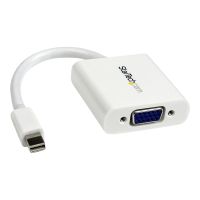 StarTech.com StarTech Mini DisplayPort to VGA Adapter - White - 1080p - Thunderbolt to VGA Monitor Adapter - Mini DP to VGA Converter (MDP2VGAW)