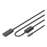 DIGITUS Aktives USB 3.2 Gen1 5G Verlängerungskabel, USB-C - USB-A, 10m