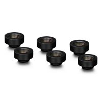 Thermal Grizzly TG-DM-FIT-6005, Anpassung, Gummi, Messing, Schwarz, Buchse, Stecker, Flüssigkühlung