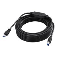 Vision TC 10MUSB3.0+/BL, 10 m, USB C, USB B, USB 3.2 Gen 1 (3.1 Gen 1), 5 Gbit/s, Schwarz