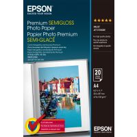 Epson Premium Semi-Gloss Photo Paper - A4 - 20 Blätter, Halb-Glanz, 251 g/m², Weiß, 20 Blätter, Expression Premium XP-900 Expression Premium XP-830 Expression Premium XP-820 Expression Premium..., 1 Stück(e)