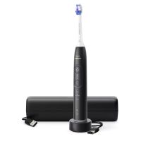 Philips Sonicare 6500 series Series 6500 HX7411/02 Wiederaufladbare Zahnbürste, Erwachsener, Schallzahnbürste, Sensibel, Whitening, 62000 Bewegungen pro Minute, Schwarz, 2 min, 4 x 30 sec