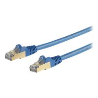 StarTech.com 10m CAT6A Ethernet Cable, 10 Gigabit Shielded Snagless RJ45 100W PoE Patch Cord, CAT 6A 10GbE STP Network Cable w/Strain Relief, Blue, UL Certified Wiring/TIA - Category 6A - 26AWG (6ASPAT10MBL)