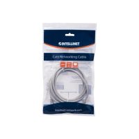 Intellinet Network Patch Cable, Cat6, 5m, Grey, CCA, U/UTP, PVC, RJ45, Gold Plated Contacts, Snagless, Booted, Lifetime Warranty, Polybag - Patch-Kabel - RJ-45 (M)