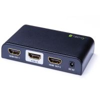 Techly IDATA-HDMI2-4K2, HDMI, Schwarz, 480i,480p,720p,1080i,1080p, 96 x 59 x 17 mm, 98 g, -10 - 55 °C