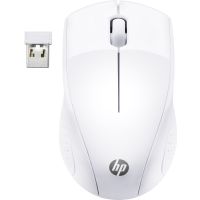 HP Wireless-Maus 220 (Snow White), Beidhändig, Optisch, RF Wireless, 1600 DPI, Weiß