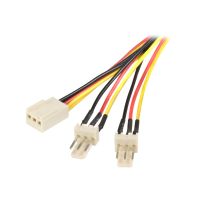 StarTech.com 30cm TX3 Lüfter Splitter Kabel - 3 pin Lüfter Stromkabel - Netzsplitter für Lüfter - 3 PIN Internal Power (W)