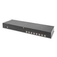 DIGITUS Desktop 8 Port HDMI KVM Switch Single View