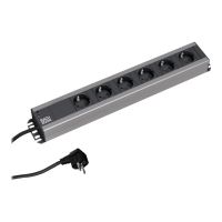 Bachmann Stromverteilungseinheit (Rack - einbaufähig) - Wechselstrom 230 V - Ausgangsanschlüsse: 6 (power CEE 7/3)