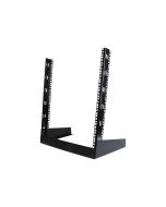 StarTech.com 12 HE 19" Desktop 2 Pfosten Open Frame Rack - Schrank offener Rahmen - Schwarz - 12U - 48.3 cm (19")