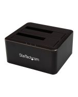 StarTech.com Startech Dual-Bay USB 3.0 to SATA Hard Drive Docking Station, USB Hard Drive Dock, External 2.53.5 SATA IIIIII, SSDHDD Docking Station, Hot-Swap Hard Drive Bays - Top-Loading - HDD-Dockingstation Schächte: 2 - 2.5", 3.5" (6.4 cm, 8.9 cm)