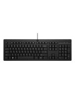 HP 125 Kabelgebundene Tastatur, Volle Größe (100%), Kabelgebunden, USB, Plunger key switch, Schwarz