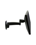 Ergotron 200 Series Wall Mount Arm, 1 Extension, 11,3 kg, 61 cm (24"), 75 x 75 mm, 100 x 100 mm, Schwarz