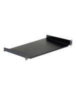 StarTech.com 1 HE Serverschrank Fachboden - Universal Rack Montage Server Regal für 19" Netzwerkschränke - Schwerlast Stahl - 20 kg Tragkraft - 25 cm Tiefe Ablage, Schwarz, Regalboden, Stahl, Schwarz, 1 Stück(e), 2 kg