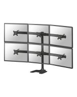 Neomounts FPMA-D700DD6 - Aufstellung - für 6 LCD-Displays - Schwarz - Bildschirmgröße: 25.4-68.6 cm (10"-27")