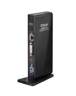 Club 3D USB 3.0 Dual Display Docking Station - Schwarz-Klavierlack Display Link zertifiziert