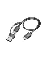 Poly HP Poly Voyager Focus 2 USB-C-C Headset +USB-C/A-Adapter, Kabellos, Büro/Callcenter, 175 g, Kopfhörer, Schwarz