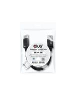 Club 3D DisplayPort 1.4 HBR3 8K60Hz Kabel Zertifiziert Stecker/Stecker 1 Meters