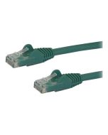 StarTech.com 1m CAT6 Ethernet Cable, 10 Gigabit Snagless RJ45 650MHz 100W PoE Patch Cord, CAT 6 10GbE UTP Network Cable w/Strain Relief, Green, Wiring is UL Certified/TIA - Category 6 - 24AWG (N6PATC1MGN)