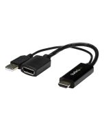 StarTech.com Startech 4K 30Hz HDMI to DisplayPort Video Adapter w/ USB Power - 6 in - HDMI 1.4 (Male)