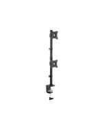 StarTech.com Startech Vertical Desk Mount Dual Monitor Arm - For Monitors 13" to 27" - Adjustable - Desk Clamp / Grommet-Hole Mount - Dual VESA Monitors - Black (ARMDUALV)
