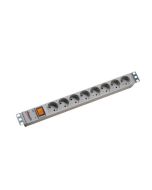 Bachmann Outlet strip 8-way 19'', 1,5 m, 880 g, 44 x 440 x 44 mm