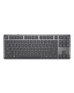 Lenovo 4Y41V37355, Tenkeyless (80 - 87 %), Verkabelt & Kabellos, USB + RF Wireless + Bluetooth, Optischer Schlüsselschalter, LED, Grau