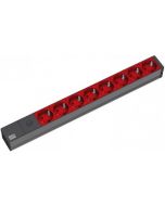 Bachmann Protection - Steckdosenleiste (Rack - einbaufähig) - Eingabe, Eingang IEC 60320 C14 - Ausgangsanschlüsse: 8 (CEE 7/4)