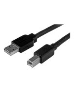 StarTech.com 15m aktives USB 2.0 A auf B Kabel - Stecker/Stecker - USB Druckerkabel 1x USB A / 1x USB B - Schwarz - USB-Kabel - USB Typ B (M)