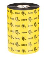 Zebra 3400 Wax/Resin - Schwarz - 83 mm x 450