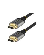StarTech.com 5 m Premium Zertifiziertes HDMI 2.0 Kabel Mit Ethernet 4k - Premium Hochgeschwindigkeit - HDMI-Kabel mit Ethernet - HDMI männlich zu HDMI männlich - 5 m - abgeschirmt - Grau, Schwarz - passiv, Unterstützung für 4K60Hz (3840 x 2160)