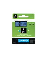 Dymo D1 - Selbstklebend - Schwarz auf Blau - Rolle (0,9 cm x 7 m)