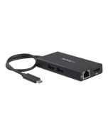 StarTech.com Startech USB-C Multiport Adapter - USB-C Tragbare Docking station mit 4k HDMI - 60W Power Delivery Pass-Through, GbE, 2x USB-A 3.0 Hub - Tragbares Mini USB Typ-C Dock für Laptop (DKT30CHPD)