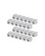 StarTech.com Cat6 Keystone Jack Modul, 24er-Pack RJ45 Ethernet Keystone Buchse, UTP Cat6 Wandbuchse, 180 Grad 110 Punch Down Buchse, Weiß, Flach, Weiß, RJ-45, Buchse, Buchse, 10GBase-T