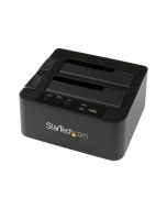 StarTech.com Dual-Bay Festplatten-Kopierer, USB 3.0 / eSATA Cloner/Dock - Speicher-Controller mit Netzanzeige - 2.5", 3.5" (6.4 cm, 8.9 cm)