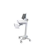 Ergotron sv40 - Wagen - Konstante Krafttechnologie - für LCD-Display / PC-Ausrüstung - mit LCD-Drehpunkt - verriegelbar - medizinisch - Aluminium, verzinker Stahl, hochwertiger Kunststoff - Grau, weiß, Polished Aluminum - Bildschirmgröße: bis zu 61 cm (bi