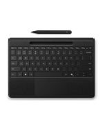 Microsoft Surface Pro Flex Keyboard - Tastatur - mit Touchpad, Beschleunigungsmesser, Surface Slim Pen 2 Ablage- und Ladeschale - hinterleuchtet - kabellos - Bluetooth LE - QWERTY - Englisch - Schwarz - mit Slim Pen - für Microsoft Surface Pro 8, Pro 8 fo