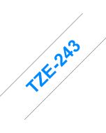 Brother TZE-243, Blau auf weiss, TZe, China, 5 Jahr(e), Brother, PT-200/1100/1130/1300/1160/1170S/1180/1200/2030/2730, ST-1150/1150DX