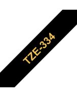 Brother TZE-334, Gold auf Schwarz, TZe, Wärmeübertragung, China, 5 Jahr(e), Brother