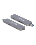 Delock Speichergehäuse - M.2 - M.2 NVMe Card - USB-C, USB 3.2 (Gen 2)
