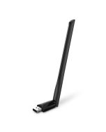TP-LINK AC600-High-Gain-Dualband-USB-WLAN-Adapter, Eingebaut, Kabellos, USB, WLAN, 600 Mbit/s, Schwarz