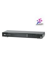 ATEN 4x4 4K HDMI Matrix Switch, AV-Matrix-Umschalter, 10,2 Gbit/s, 340 MHz, 4096 x 2160 Pixel, Schwarz, Metall