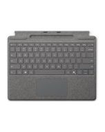 Microsoft Surface Pro Keyboard - Tastatur - mit Trackpad, Beschleunigungsmesser, Surface Slim Pen 2 Ablage- und Ladeschale - QWERTZ - Deutsch/Österreichisch - Platin - für Microsoft Surface Pro 8, Pro 8 for Business, Pro 9, Pro 9 for Business, Pro 10 for