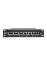 DIGITUS CAT 6, Klasse E Patch Panel, geschirmt, schwarz