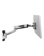 Ergotron LX HD - Befestigungskit (Erweiterungsadapter, VESA-Adapter, Steh-Sitz-Arm, Wandhalterung) - für LCD-Display - Polished Aluminum - Bildschirmgröße: bis zu 116,8 cm (bis zu 46 Zoll)