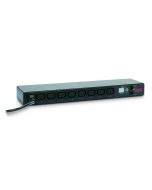 APC Rack PDU, mit Schaltfunktion, 1 HE, 12 A/208 V, 10 A/230 V, (8) C13, Messgerät, Geändert, 0U/1U, Horizontal/Vertikal, Schwarz, 8 AC-Ausgänge, C13-Koppler
