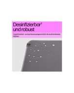 HP 105 - Mauspad - desinfizierbar - Grau