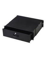 DIGITUS Abschließbare Schublade für 482,6 mm (19") Netzwerk- und Serverschränke, 3HE