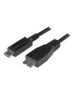 StarTech.com StarTech USB C to Micro USB Cable 0.5m - USB 3.1 Type C to Micro USB Type B Cable - Micro USB 3.1 to USB-C - Thunderbolt 3 Compatible (USB31CUB50CM)